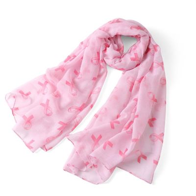 Pink Ribbon Breast Cancer Awareness Scarf - 2 Pack Image 2