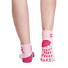 Pink Ribbon Fuzzy Socks - 1 Pair Image 2