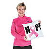 Pink Ribbon Throw Pillows - 2 Pc. Image 1