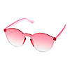 Pink Rimless Sunglasses &amp;#8211; 12 Pc. Image 1