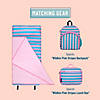 Pink Stripes Microfiber Toddler Nap Mat Image 2