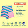 Pink Stripes Plush Baby Blanket Image 1