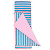 Pink Stripes Plush Nap Mat Image 1