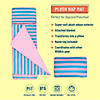 Pink Stripes Plush Nap Mat Image 1