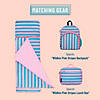 Pink Stripes Plush Nap Mat Image 2