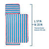 Pink Stripes Plush Nap Mat Image 3
