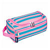 Pink Stripes Toiletry Bag Image 1