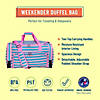 Pink Stripes Weekender Duffel Bag Image 1