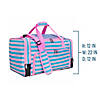 Pink Stripes Weekender Duffel Bag Image 3