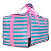 Pink Stripes Weekender Duffel Bag Image 4