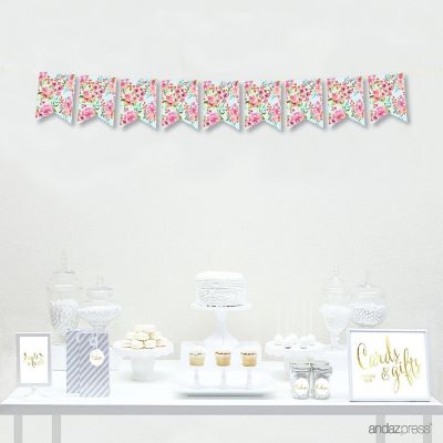 Pink Tea Party Banner 5ft Image 1