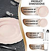 Pink Vintage Round Disposable Plastic Dinnerware Value Set (120 Settings) Image 1