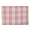 Pink/White Reversible Gingham/Buffalo Check Placemat Set/4 Image 4