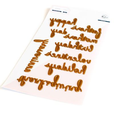Pinkfresh Studio Hot Foil Plate-Phrase Builder: Happy Image 1