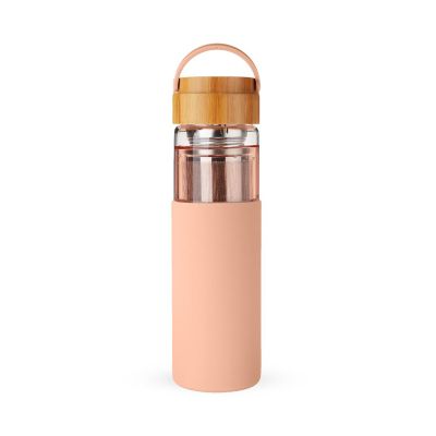 Pinky Up Dana Glass Travel Mug in Coral by Pinky Up Image 1