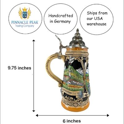 Pinnacle Peak Trading Garmisch Linderhof Oberammergau LE German Beer Stein Made in Germany .5 liter Image 2
