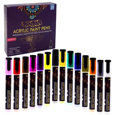 Pintar Acrylic Paint Markers - 14 Pack With 5 mm Tips / Default Title Image 1
