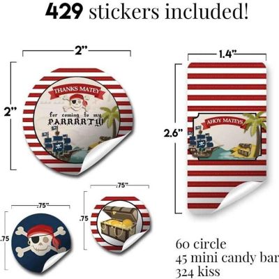 Pirate Treasure Sticker Bundle 429pc. by AmandaCreation Image 1