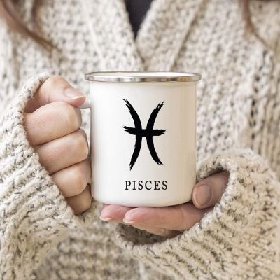 Pisces Zodiac Brushed 11oz Campfire Image 2