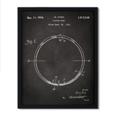 Piston Ring Engine Patent 8.5x11in Image 1