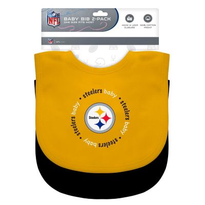 Pittsburgh Steelers - Baby Bibs 2-Pack - Yellow & Black Image 2