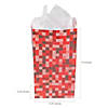 Pixel Pattern Paper Treat Bags - 12 Pc. Image 1