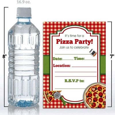 Pizza Party Invitations 40pcs. by AmandaCreation Image 1