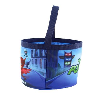 PJ Masks Boys Girls Collapsible Nylon Gift Basket Bucket Toy Storage Gift Tote Bag (One Size, Blue) Image 2