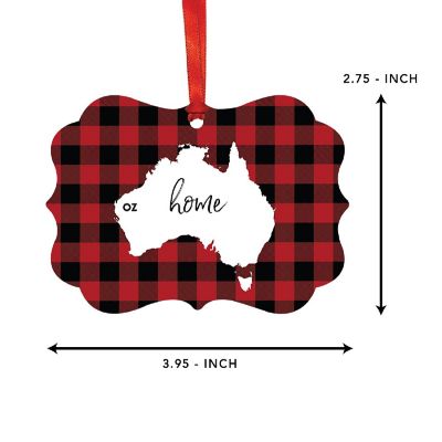 Plaid Fancy Frame Ornament Australia Image 1