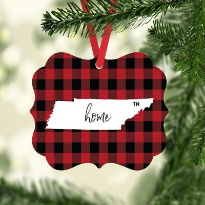 Plaid Fancy Frame Ornament Tennessee Image 1
