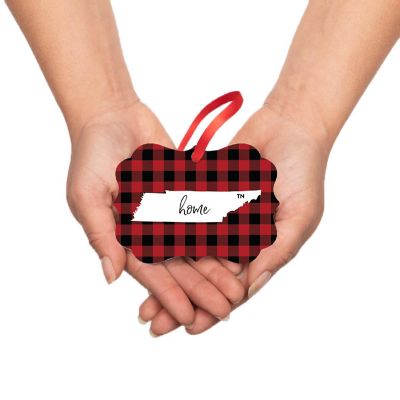 Plaid Fancy Frame Ornament Tennessee Image 2