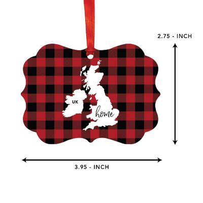 Plaid Fancy Frame Ornament UK Image 1