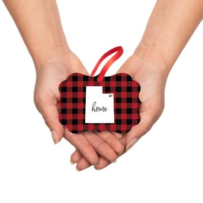 Plaid Fancy Frame Ornament Utah Image 2