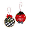 Plaid Merry Christmas Ornament Craft Kit - Makes 6 Image 1