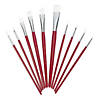 Plaid<sup>&amp;#174;</sup> White Nylon Paintbrushes - 10 Pc. Image 1