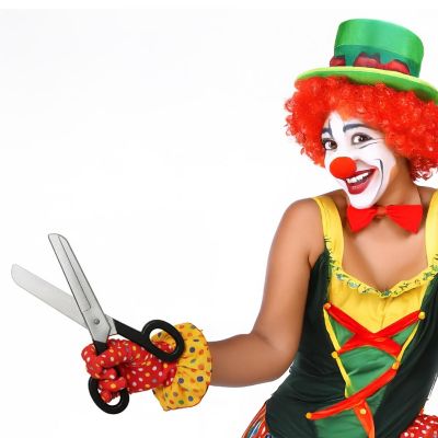Plastic Oversized Scissors Adult Costume Accessory Image 1