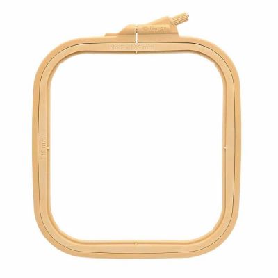 Plastic Square Hoop Nurge 170-12 Coffee Brown Image 1
