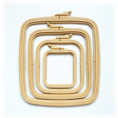 Plastic Square Hoop Nurge 170-12 Coffee Brown Image 2