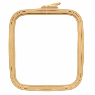 Plastic Square Hoop Nurge 170-13 Coffee Brown Image 1
