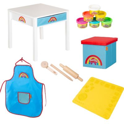 Play-Doh Creative Craft Table Art Station with Storage, 6 Containers &amp; Tools, 3+ Image 1