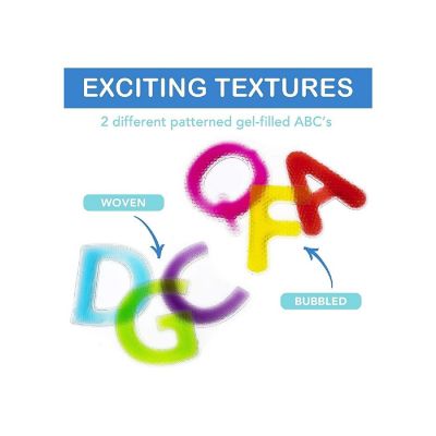 Playlearn Multicolor Textured Gel Filled Alphabet Oriental Trading