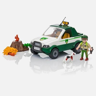 Playmobil 6812 Country Forest Ranger Pick Up Truck Building Set Image 1
