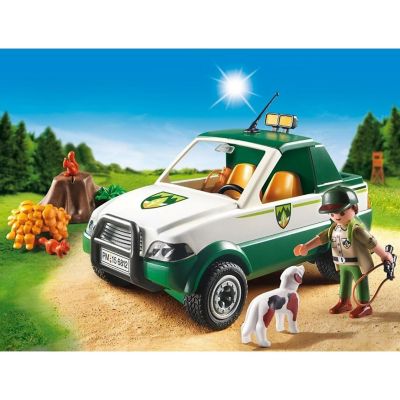 Playmobil 6812 Country Forest Ranger Pick Up Truck Building Set Image 3