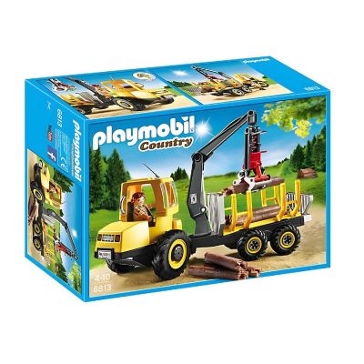 Playmobil 6813 Timber Transporter with Crane Building Set Image 2