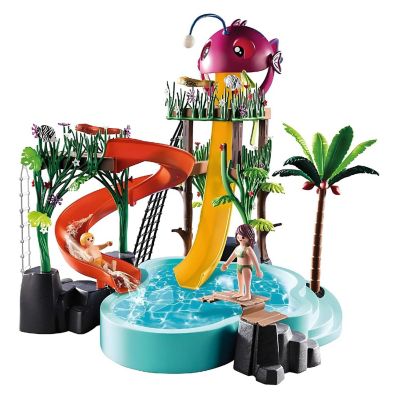 Playmobil 70609 Water Park with Slides Building Set Image 1