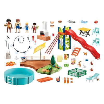 Playmobil 70987 Pool Party Building Set Image 1
