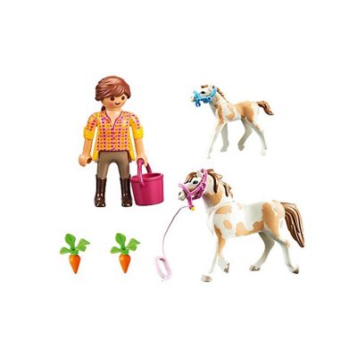 Playmobil 71243 Country Horse with Foal Building Set Image 1