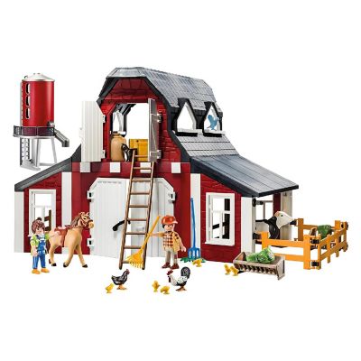Playmobil 9315 Barn with Silo Building Set Image 1