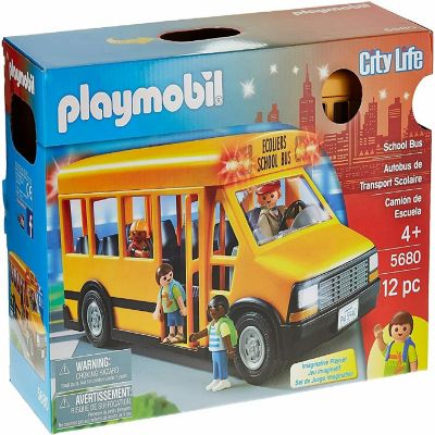 persoonlijkheid beoefenaar ventilatie Playmobil City Life Kids School Bus Vehicle Toy Flashing Lights