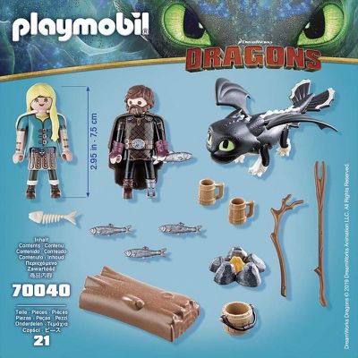 Playmobil How to Train Your Dragon III Hiccup & Astrid with Baby Dragon Image 2